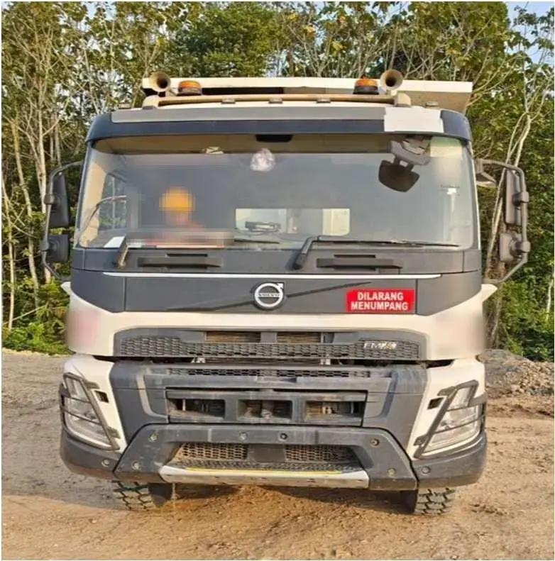 Volvo FMX 400 6x4 2023: Front view